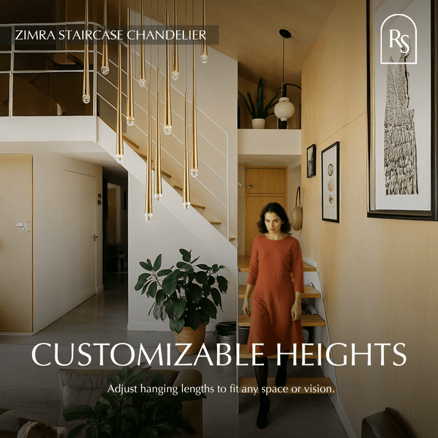 Zimra Staircase Chandelier - Residence Supply