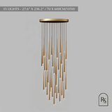 Zimra Staircase Chandelier - Residence Supply
