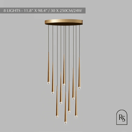 Zimra Staircase Chandelier - Residence Supply