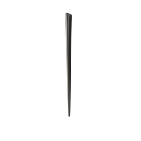 "A sleek, tapered zinc alloy pull bar with a geometric profile in a dark finish, shown vertically on a white background."