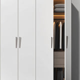 "Sleek, tapered zinc alloy pull bars with a geometric profile in a dark finish on a modern white wardrobe."