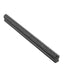 "Black hammered texture pull bar handle isolated on a white background, showcasing its modern and handcrafted design."