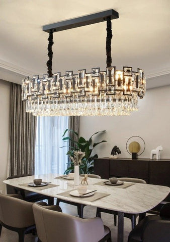 Minimalist Aabgenay Ellipse Chandelier- Residence Supply