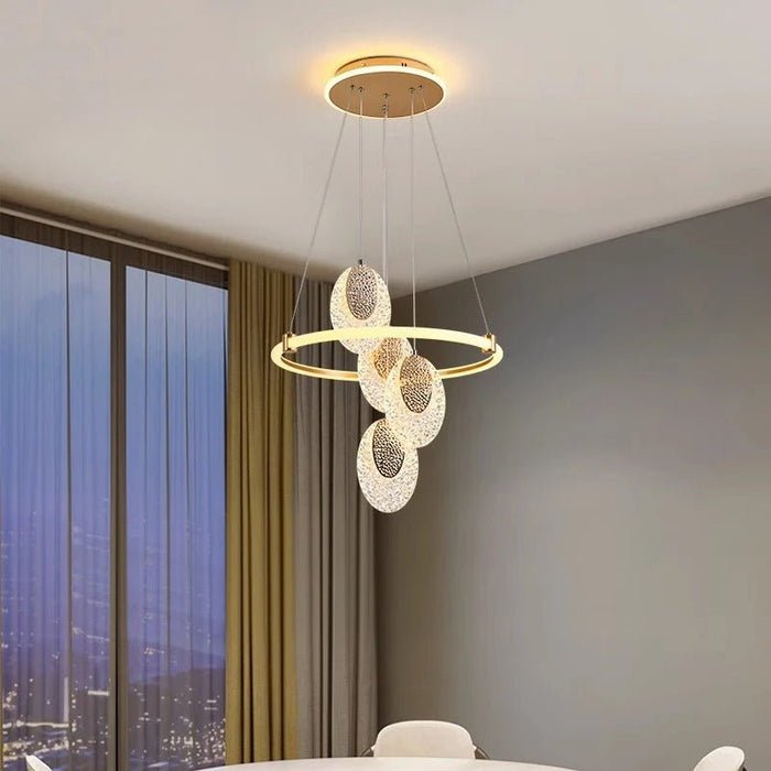 Transform your space into a haven of sophistication with the Aetheris Round Chandelier.