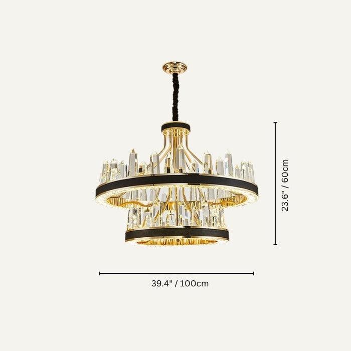 Create a mesmerizing ambiance with the soft radiance of Alexandra Round Chandelier.