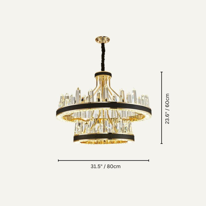 Illuminate your home with the timeless charm of Alexandra Round Chandelier.