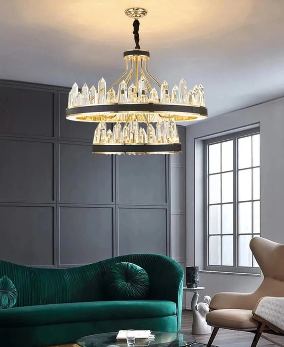 Infuse your space with refined beauty using Alexandra Round Chandelier.
