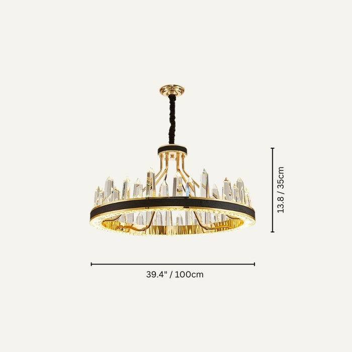 Transform any space into a sanctuary of light and style with Alexandra Round Chandelier.