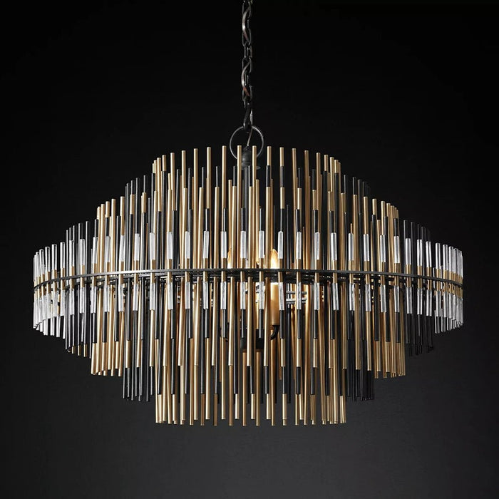 Enhance your home's aesthetic with the sophisticated allure of the Amara Round Chandelier, making a lasting impression on all who enter.