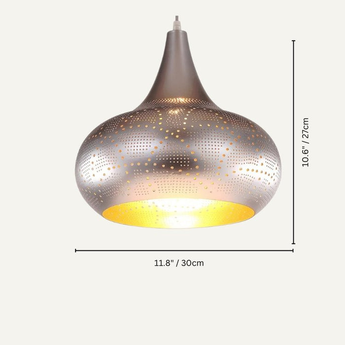Add a touch of style to your decor with the versatile appeal of the Amina Pendant Light, complementing any aesthetic effortlessly.