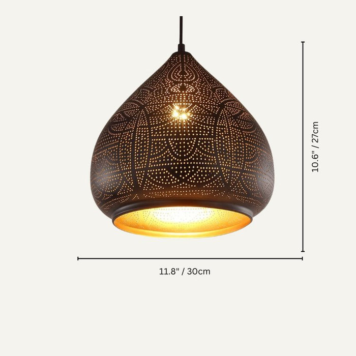 Create a serene ambiance with the gentle light of the Amina Pendant Light, ideal for relaxation and unwinding after a long day.