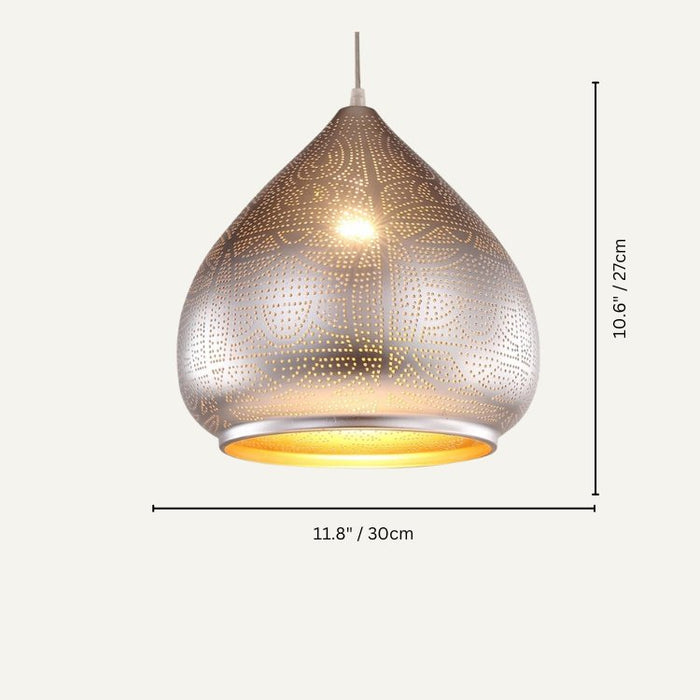 Let the Amina Pendant Light become the focal point of your room, captivating attention with its timeless design.