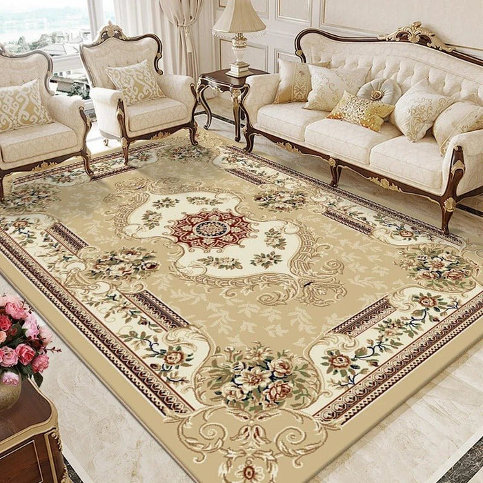 Add a touch of sophistication to your decor with the intricate patterns and rich colors of the Anain Area Rug, enhancing the beauty of your floors.