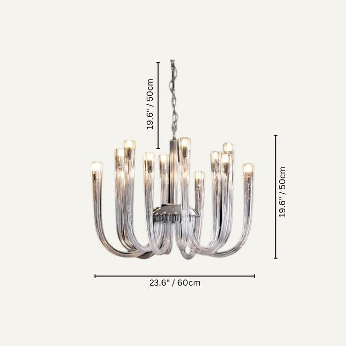 Upgrade your home's lighting with the Ardere Indoor Chandelier, where luxury meets practicality to create a lighting solution that is both stylish and functional.