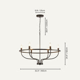 Basit Metal Chandelier