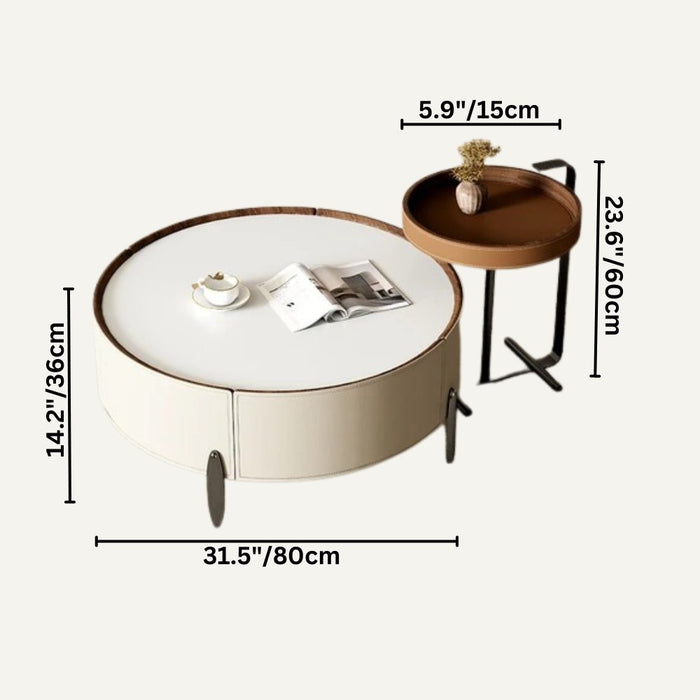 Designed for both style and practicality, the Biculo Coffee Table features rounded edges and smooth surfaces for a comfortable and safe user experience.