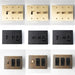 Brass Mixed Dimmer Switch (3-Gang) - Residence Supply