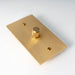 Brass Rotary Dimmer Switch (1-Gang) - Residence Supply
