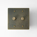 Brass Rotary Dimmer Switch (2-Gang) - Residence Supply