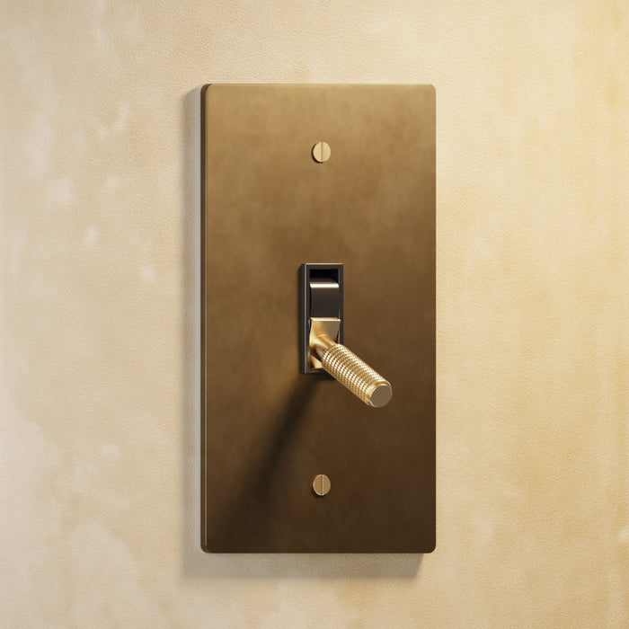 Brass Toggle Switch (1-Gang) - Residence Supply