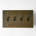 Brass Toggle Switch (4-Gang) - Residence Supply