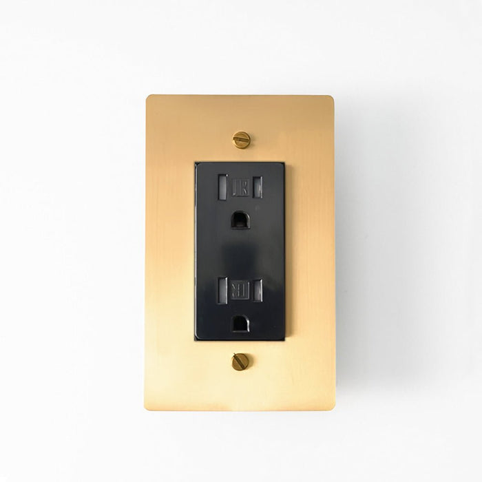 Brass US Outlet (1-Gang) - Residence Supply