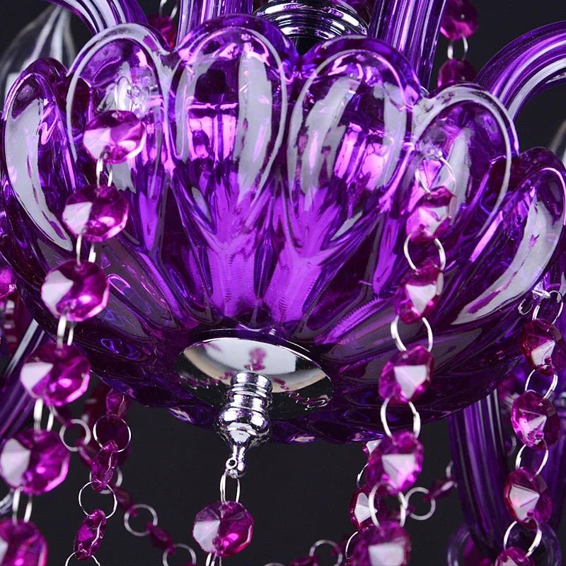 Brigitte Purple Chandelier – Elegant Lighting for Luxury Spaces