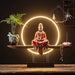 Celestial Monk Incense Burner Table Lamp - Modern Lighting Fixture