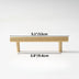 Wooden bar pull handle with textured grip, measuring 5.1 inches, shown against white background.