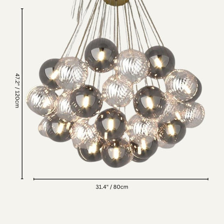 Cuneiform Indoor Chandelier