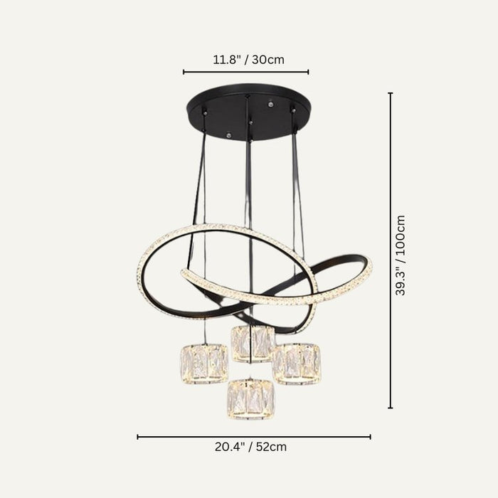 Effulgence Chandelier Light Size Chart