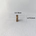 Rectangular wooden pull bar in walnut finish, 3.1" wide by 1.3" tall, displayed on white textured background.