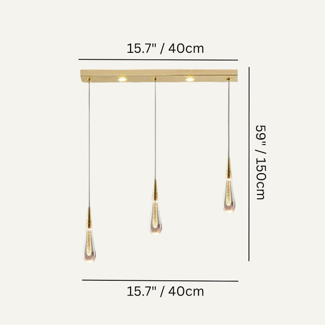 Drop Linear Chandelier