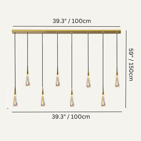 Drop Linear Chandelier