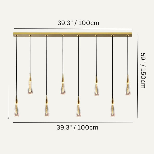 Drop Linear Chandelier