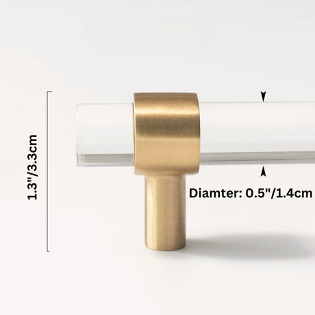 Kuit Transparent Knob & Pull Bar