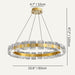 Luminique Round Chandelier size