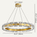 Luminique Round Chandelier Size Chart