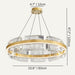 Luminique Round Chandelier Size Chart