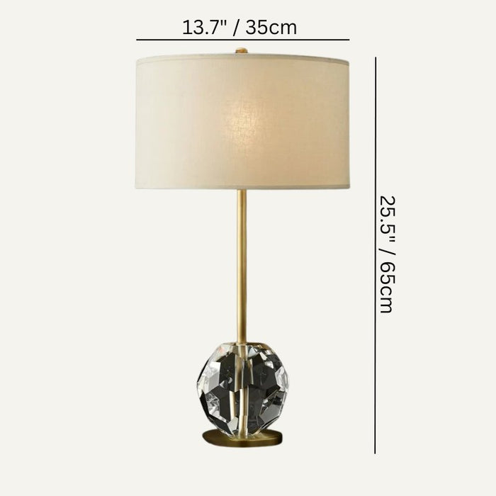 Lustrum Table Lamp Size Chart
