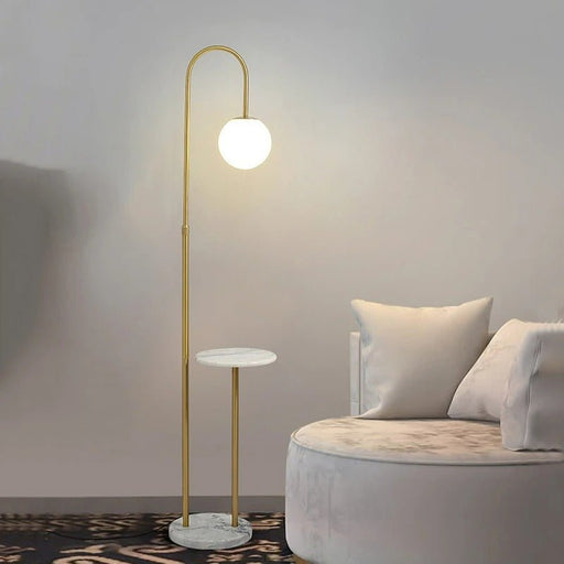 Okul Floor Lamp With Smart Side Table - Modern Lighting