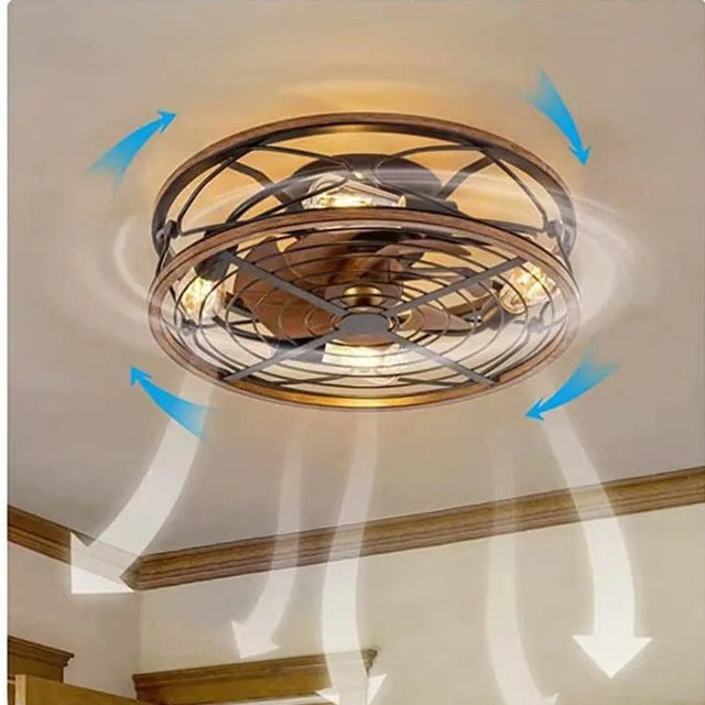 Oran Ceiling Light & Invisible Fan