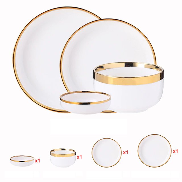 Pearlescent Plate and Bowls - Residence Supply