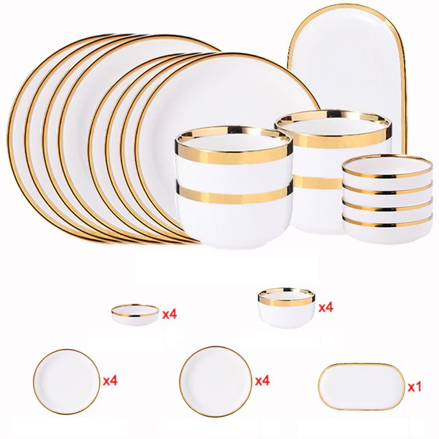 Pearlescent Plate and Bowls - Residence Supply