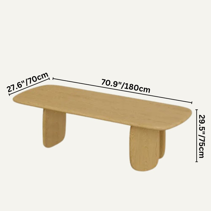 Size of Pisqu Dining Table