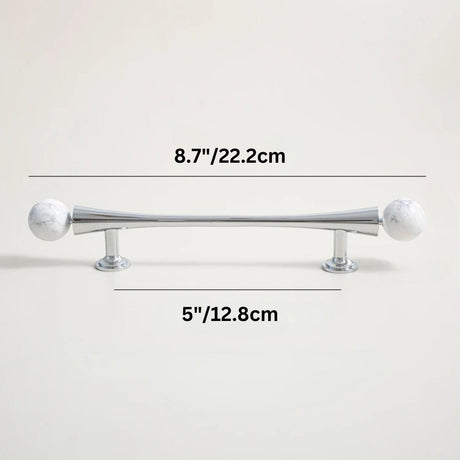 Poma Crystal Knob & Pull Bar