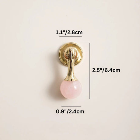 Poma Crystal Knob & Pull Bar