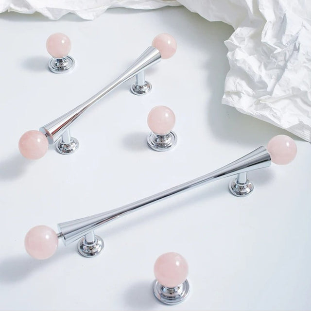 Poma Crystal Knob & Pull Bar