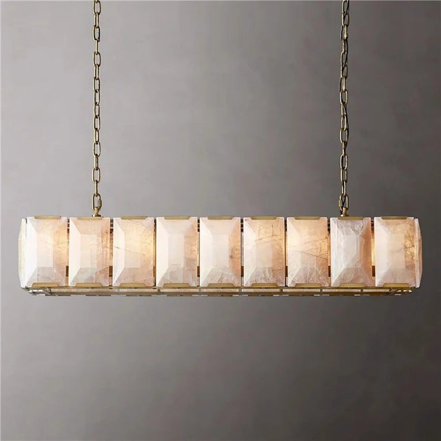 Sakhra Alabaster Linear Chandelier