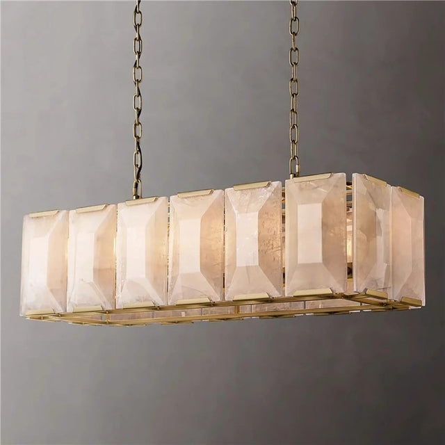 Sakhra Alabaster Linear Chandelier